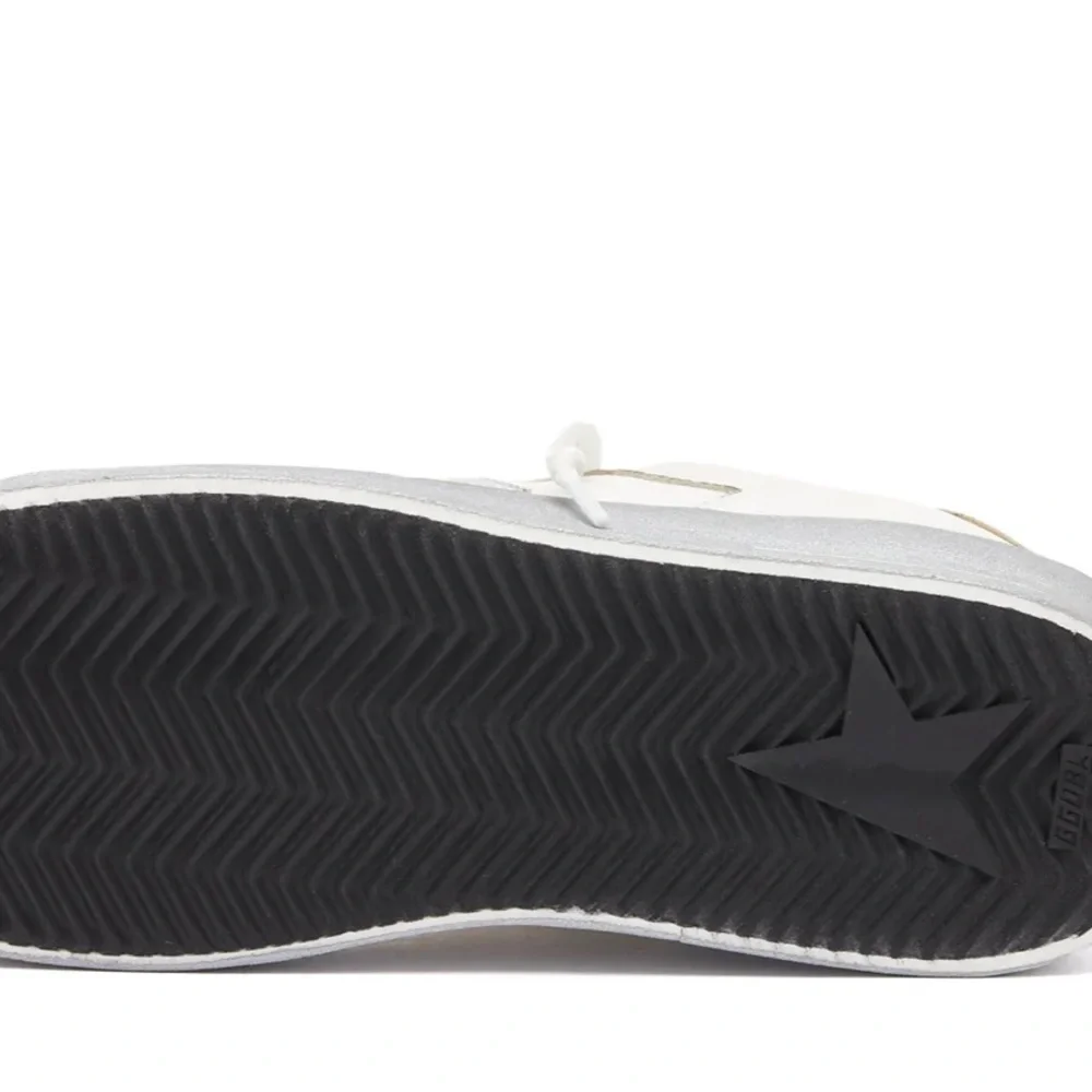 Golden Goose Stardan White Sneakers with Silver Star Accent Sneaker Size 39 NEW - Picture 4 of 5